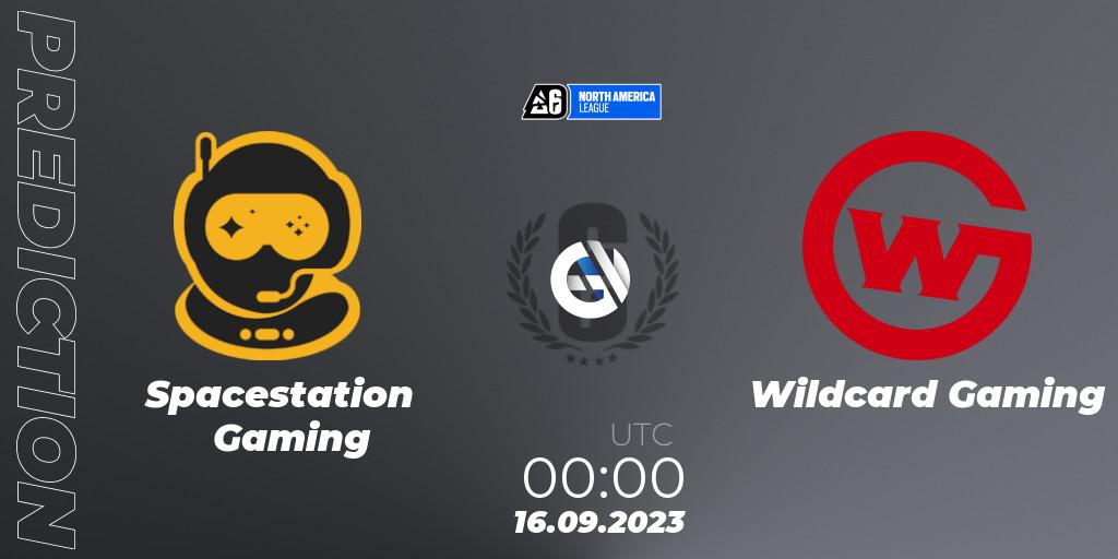 Pronósticos Spacestation Gaming - Wildcard Gaming. 16.09.2023 at 00:00. North America League 2023 - Stage 2 - Rainbow Six