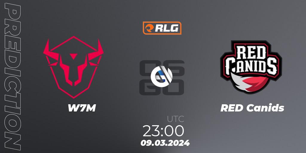 Pronósticos W7M - RED Canids. 09.03.24. RES Latin American Series #2 - CS2 (CS:GO)