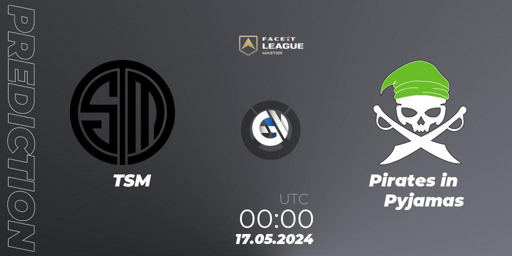 Pronósticos TSM - Pirates in Pyjamas. 17.05.2024 at 00:00. FACEIT League Season 1 - NA Master Road to EWC - Overwatch