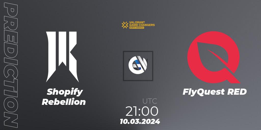 Pronósticos Shopify Rebellion - FlyQuest RED. 10.03.24. VCT 2024: Game Changers North America Series Series 1 - VALORANT