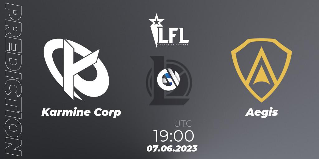 Pronósticos Karmine Corp - Aegis. 07.06.2023 at 19:00. LFL Summer 2023 - Group Stage - LoL
