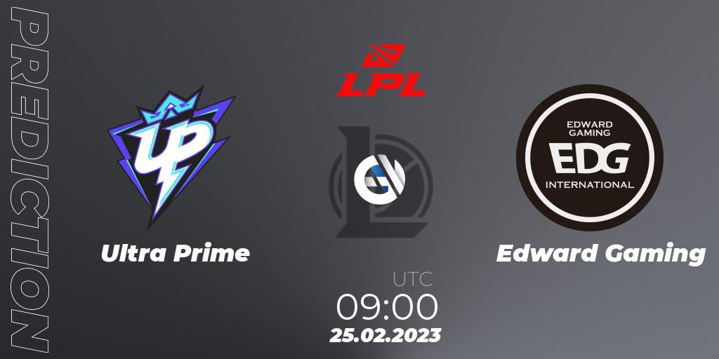 Pronósticos Ultra Prime - Edward Gaming. 25.02.23. LPL Spring 2023 - Group Stage - LoL