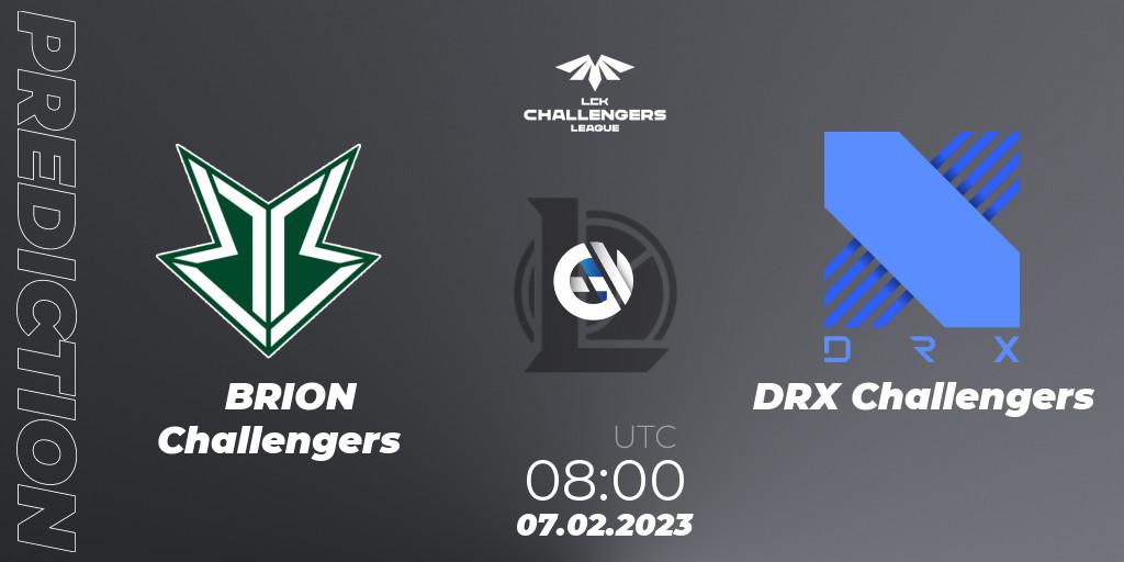 Pronósticos Brion Esports Challengers - DRX Challengers. 07.02.23. LCK Challengers League 2023 Spring - LoL