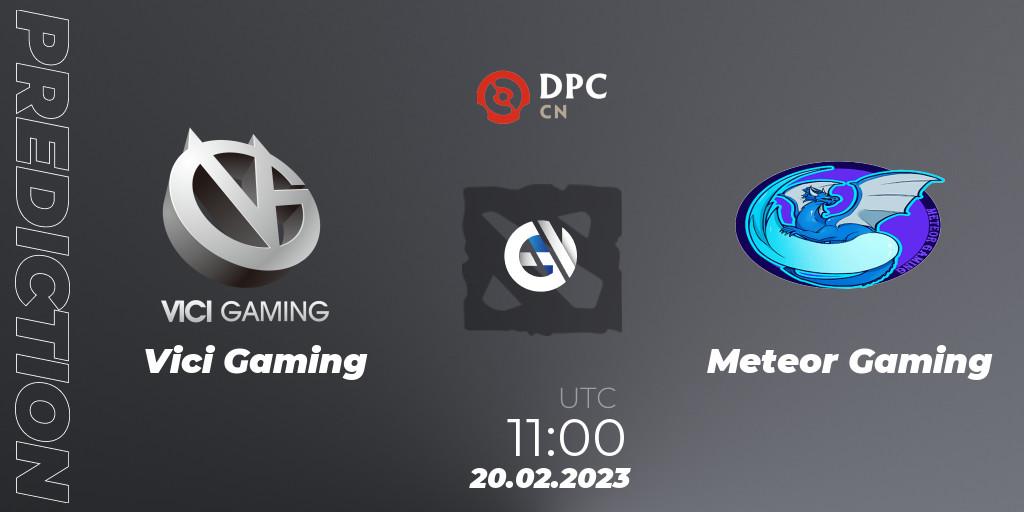 Pronósticos Vici Gaming - Meteor Gaming. 20.02.23. DPC 2022/2023 Winter Tour 1: CN Division II (Lower) - Dota 2