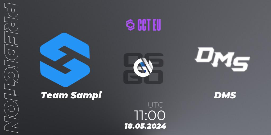 Pronósticos Team Sampi - DMS. 18.05.2024 at 11:00. CCT Season 2 European Series #3 - Counter-Strike (CS2)