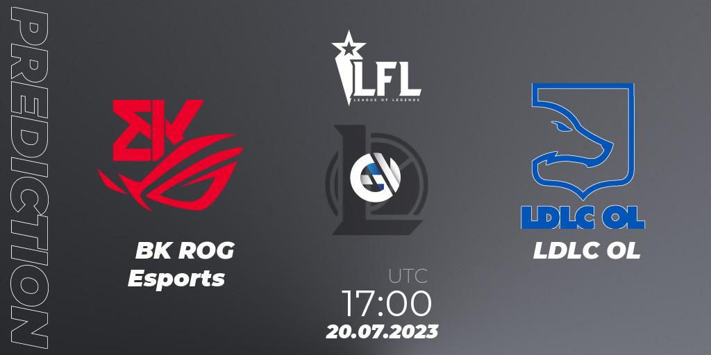 Pronósticos BK ROG Esports - LDLC OL. 20.07.23. LFL Summer 2023 - Group Stage - LoL
