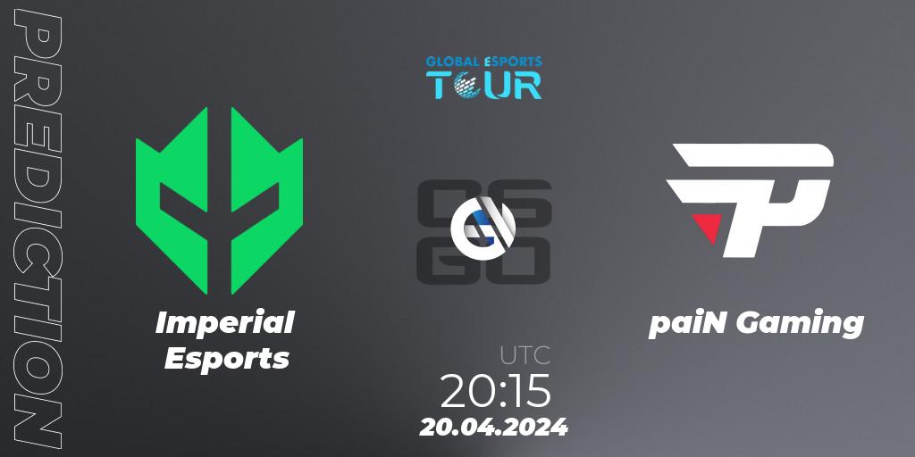 Pronósticos Imperial Esports - paiN Gaming. 20.04.24. Global Esports Tour Rio de Janeiro 2024 - CS2 (CS:GO)