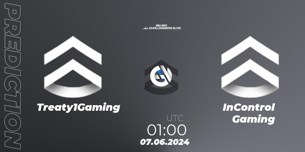 Pronósticos Treaty1Gaming - InControl Gaming. 07.06.2024 at 00:00. Call of Duty Challengers 2024 - Elite 3: NA - Call of Duty