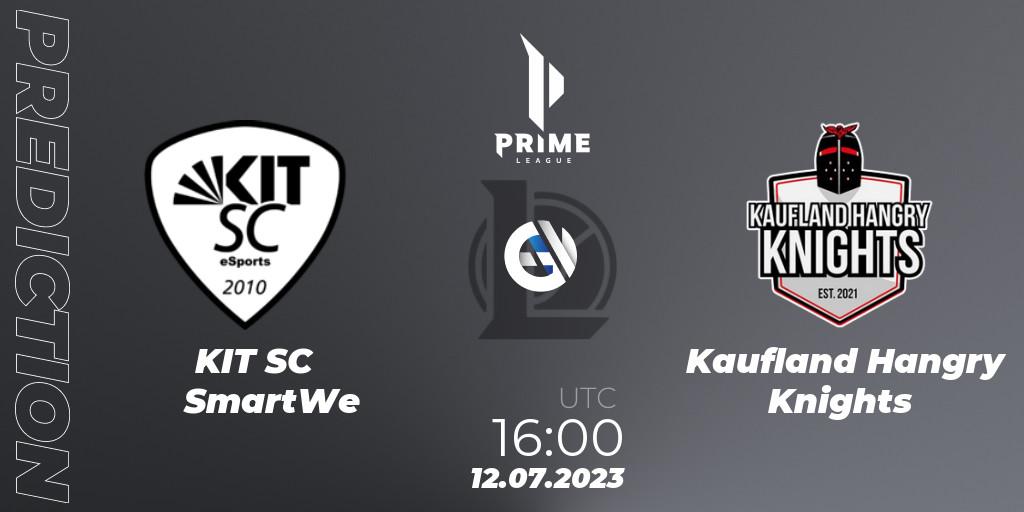 Pronósticos KIT SC SmartWe - Kaufland Hangry Knights. 12.07.2023 at 16:00. Prime League 2nd Division Summer 2023 - LoL