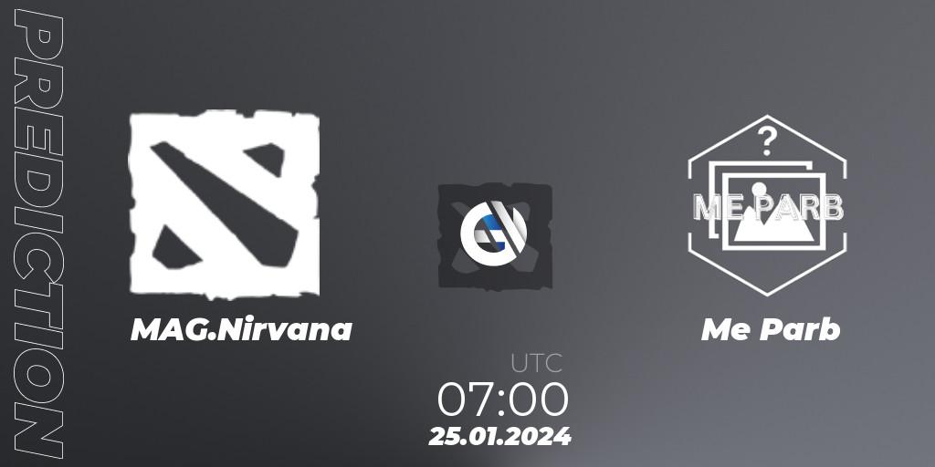 Pronósticos MAG.Nirvana - Me Parb. 06.02.2024 at 07:00. New Year Cup 2024 - Dota 2