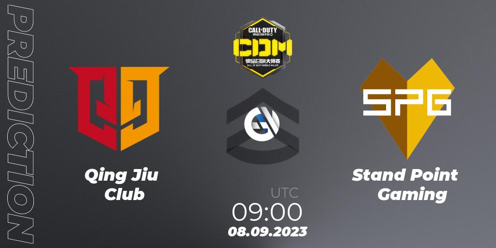 Pronósticos Qing Jiu Club - Stand Point Gaming. 08.09.2023 at 09:00. China Masters 2023 S6: Championship - Call of Duty