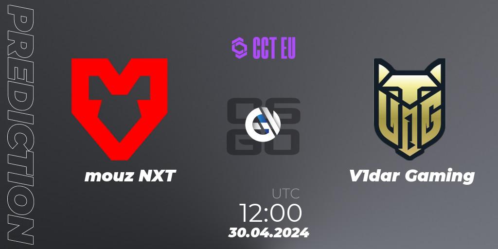Pronósticos mouz NXT - V1dar Gaming. 30.04.2024 at 12:00. CCT Season 2 Europe Series 2 - Counter-Strike (CS2)