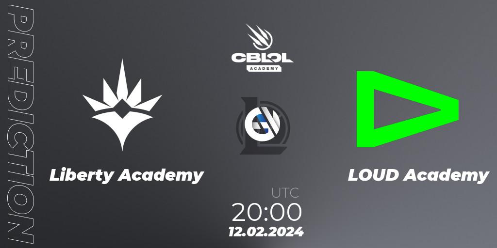 Pronósticos Liberty Academy - LOUD Academy. 12.02.2024 at 21:00. CBLOL Academy Split 1 2024 - LoL