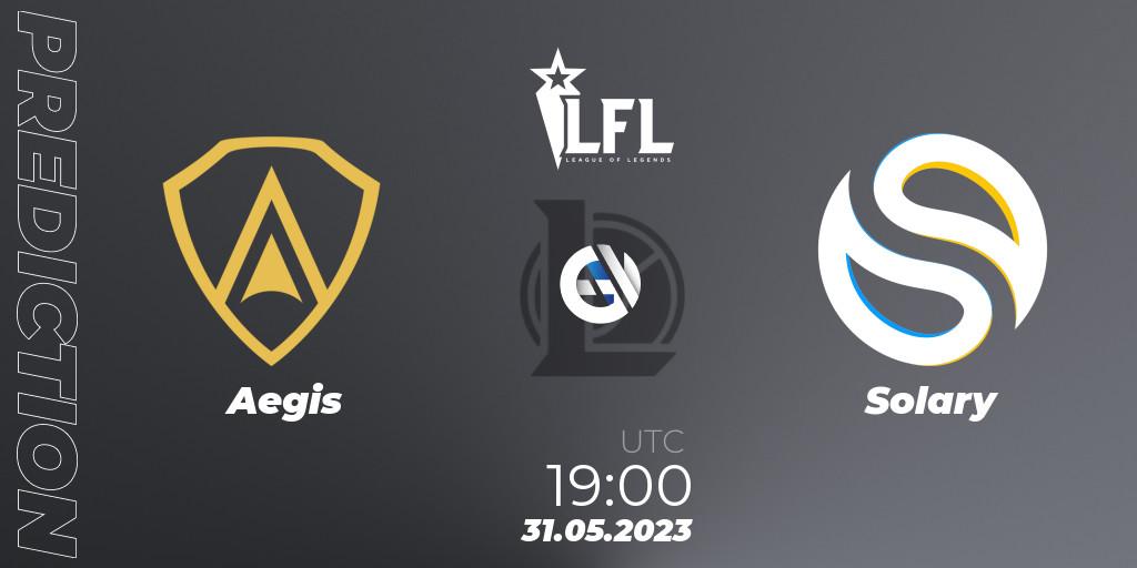 Pronósticos Aegis - Solary. 31.05.23. LFL Summer 2023 - Group Stage - LoL