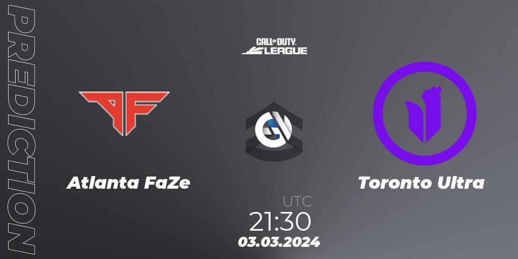 Pronósticos Atlanta FaZe - Toronto Ultra. 03.03.2024 at 21:30. Call of Duty League 2024: Stage 2 Major Qualifiers - Call of Duty
