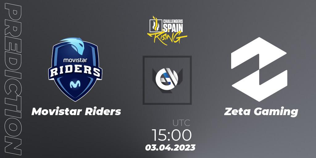 Pronósticos Movistar Riders - Zeta Gaming. 03.04.23. VALORANT Challengers 2023 Spain: Rising Split 2 - VALORANT