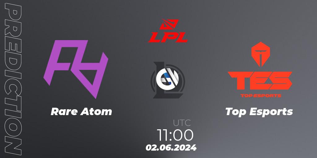 Pronósticos Rare Atom - Top Esports. 02.06.2024 at 11:00. LPL 2024 Summer - Group Stage - LoL