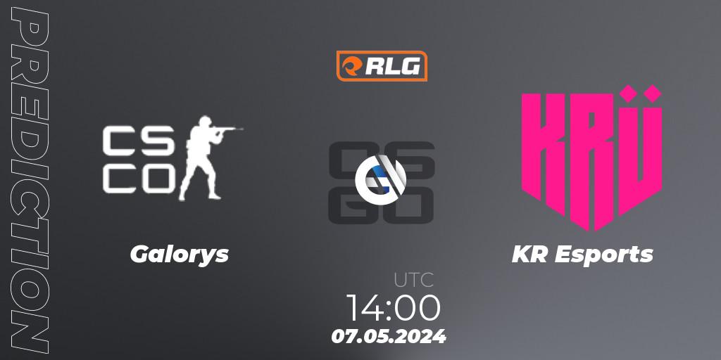Pronósticos Galorys - KRÜ Esports. 07.05.2024 at 14:00. RES Latin American Series #4 - Counter-Strike (CS2)