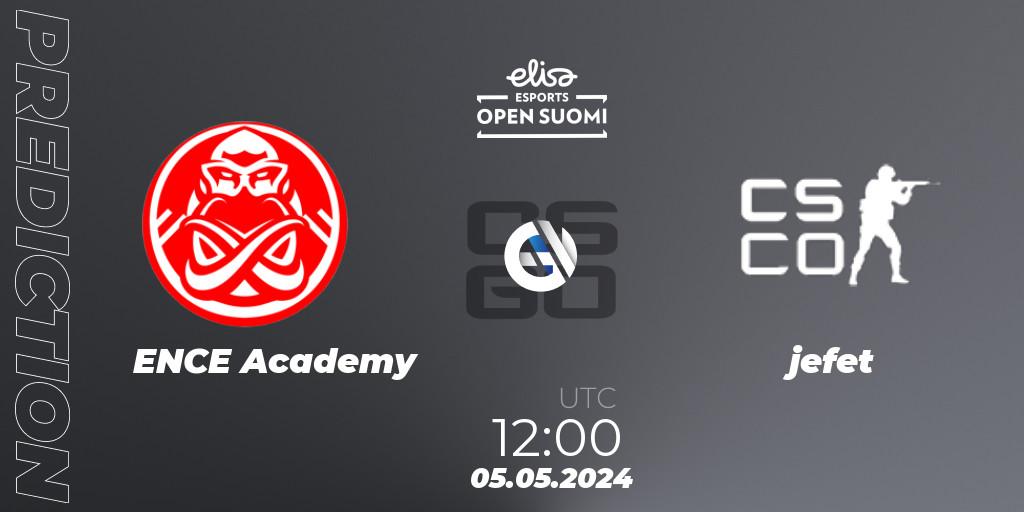 Pronósticos ENCE Academy - jefet. 05.05.2024 at 12:00. Elisa Open Suomi Season 6 - Counter-Strike (CS2)