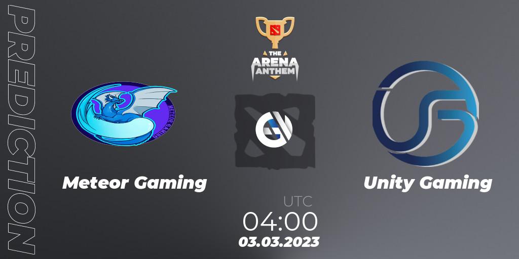 Pronósticos Meteor Gaming - Unity Gaming. 03.03.23. The Arena Anthem - Dota 2