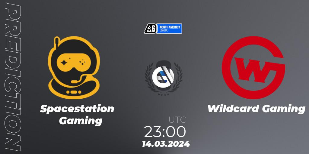 Pronósticos Spacestation Gaming - Wildcard Gaming. 30.03.24. North America League 2024 - Stage 1 - Rainbow Six