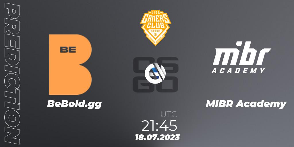 Pronósticos BeBold.gg - MIBR Academy. 18.07.2023 at 22:30. Gamers Club Liga Série S: Season 3 - Counter-Strike (CS2)