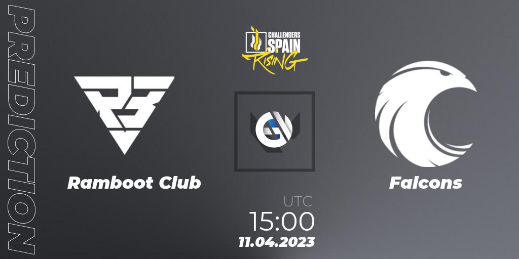Pronósticos Ramboot Club - Falcons. 11.04.2023 at 15:00. VALORANT Challengers 2023 Spain: Rising Split 2 - VALORANT