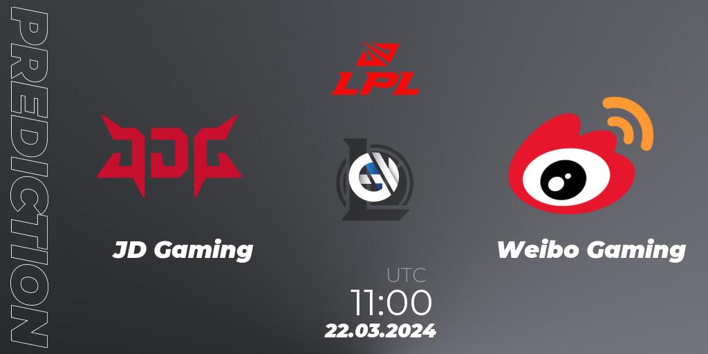 Pronósticos JD Gaming - Weibo Gaming. 22.03.24. LPL Spring 2024 - Group Stage - LoL