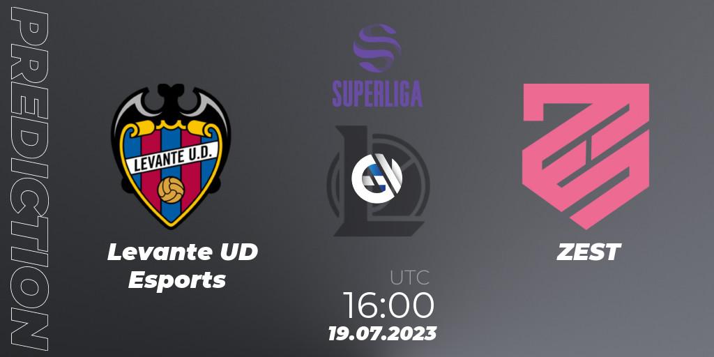 Pronósticos Levante UD Esports - ZEST. 19.07.23. LVP Superliga 2nd Division 2023 Summer - LoL