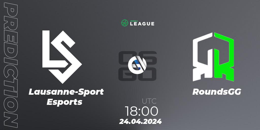 Pronósticos Lausanne-Sport Esports - RoundsGG. 24.04.24. ESEA Season 49: Advanced Division - Europe - CS2 (CS:GO)