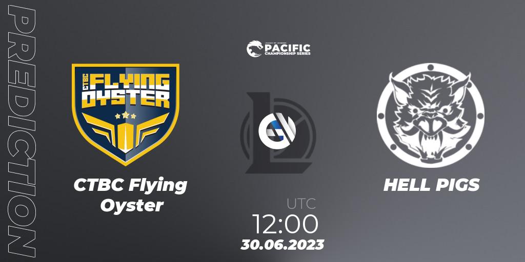 Pronósticos CTBC Flying Oyster - HELL PIGS. 30.06.2023 at 12:00. PACIFIC Championship series Group Stage - LoL