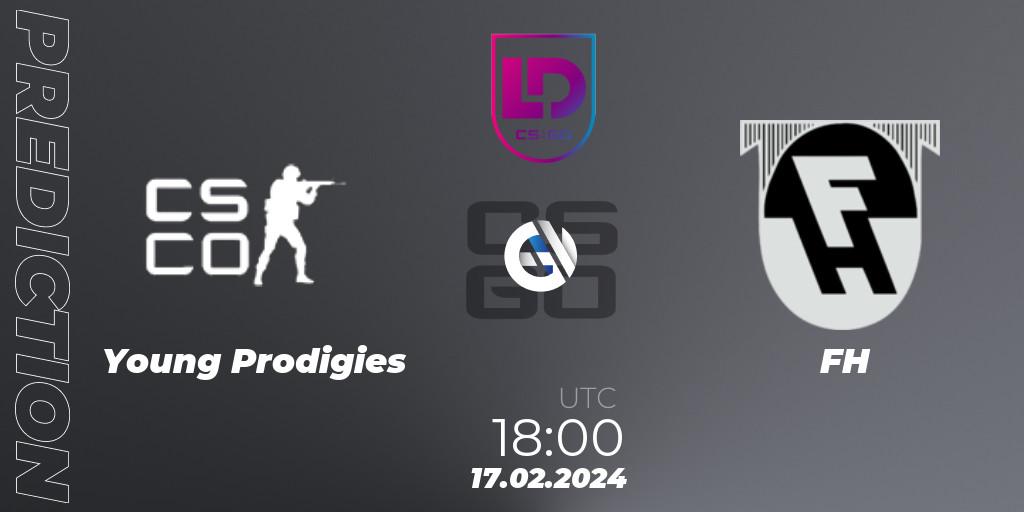 Pronósticos Young Prodigies - FH. 17.02.2024 at 18:00. Icelandic Esports League Season 8: Regular Season - Counter-Strike (CS2)