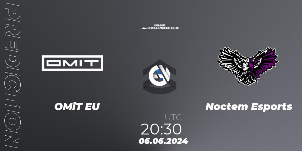 Pronósticos OMiT EU - Noctem Esports. 06.06.2024 at 19:30. Call of Duty Challengers 2024 - Elite 3: EU - Call of Duty