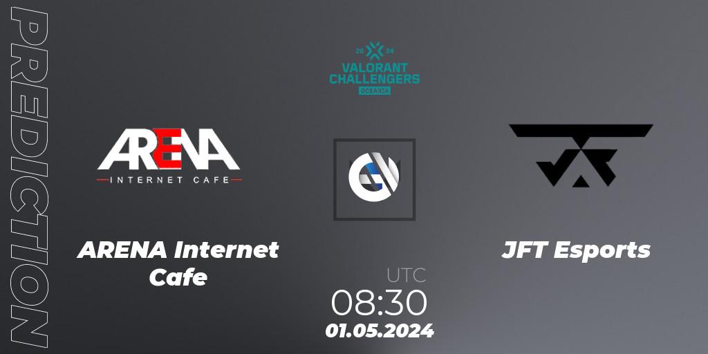 Pronósticos ARENA Internet Cafe - JFT Esports. 01.05.2024 at 08:30. VALORANT Challengers 2024 Oceania: Split 1 - VALORANT
