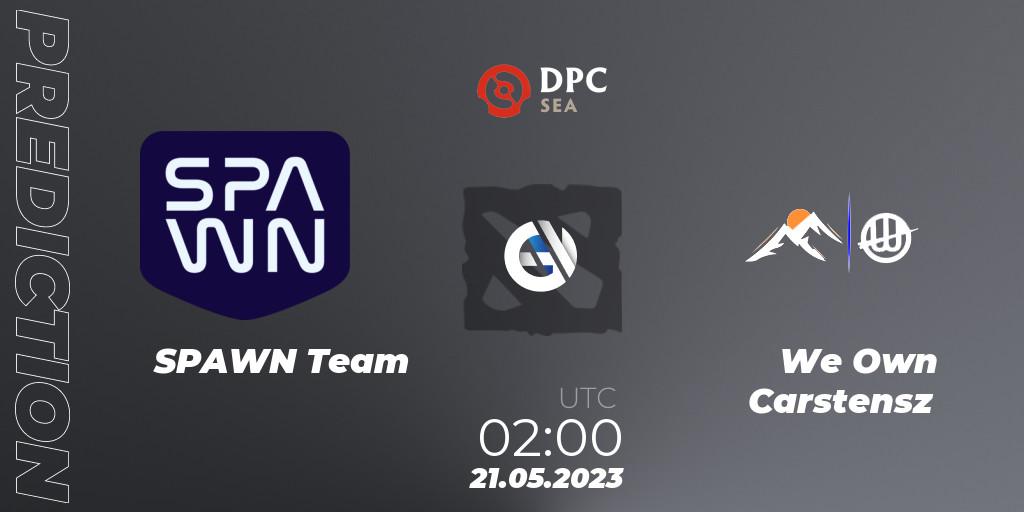 Pronósticos SPAWN Team - We Own Carstensz. 21.05.2023 at 02:02. DPC SEA 2023 Tour 3: Closed Qualifier - Dota 2