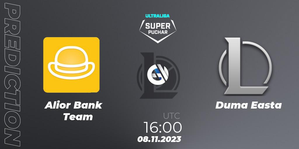 Pronósticos Alior Bank Team - Duma Easta. 08.11.23. Ultraliga Super Puchar 2023 - LoL