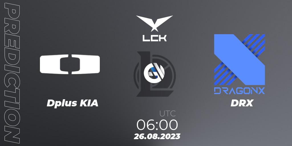 Pronósticos Dplus KIA - DRX. 25.08.23. LCK Regional Finals 2023 - LoL