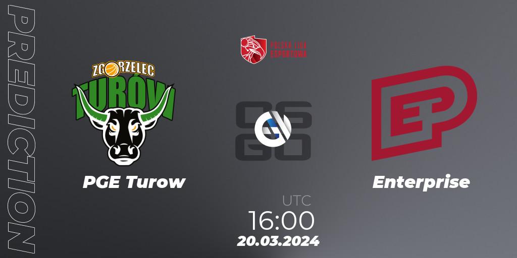 Pronósticos PGE Turow - Enterprise. 20.03.24. Polska Liga Esportowa 2024: Split #1 - CS2 (CS:GO)