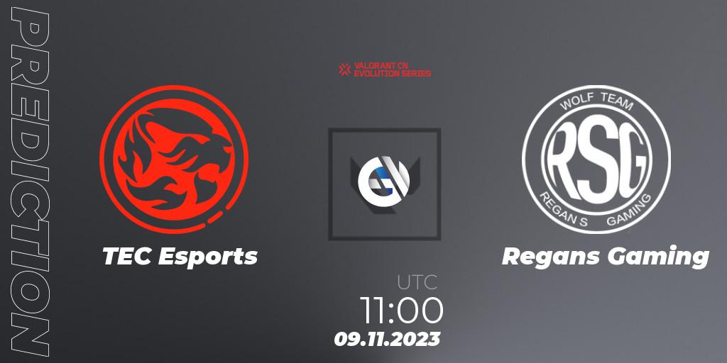 Pronósticos TEC Esports - Regans Gaming. 09.11.2023 at 13:45. VALORANT China Evolution Series Act 3: Heritability - Play-In - VALORANT