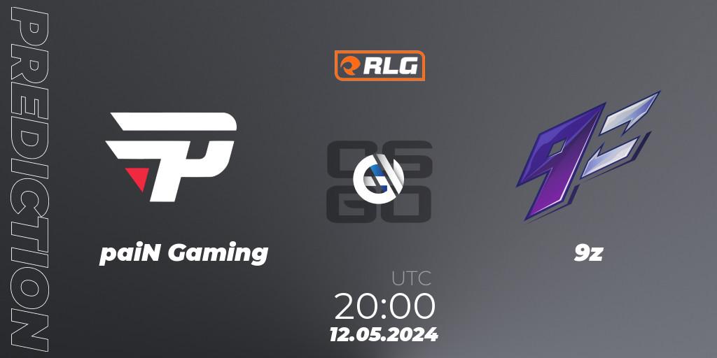 Pronósticos paiN Gaming - 9z. 12.05.2024 at 20:00. RES Latin American Series #4 - Counter-Strike (CS2)