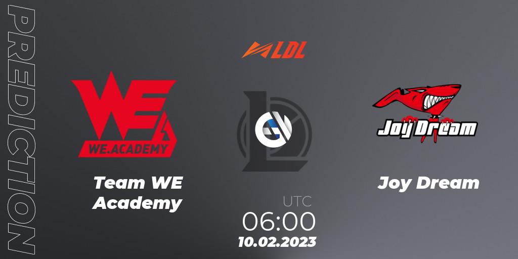 Pronósticos Team WE Academy - Joy Dream. 10.02.23. LDL 2023 - Swiss Stage - LoL