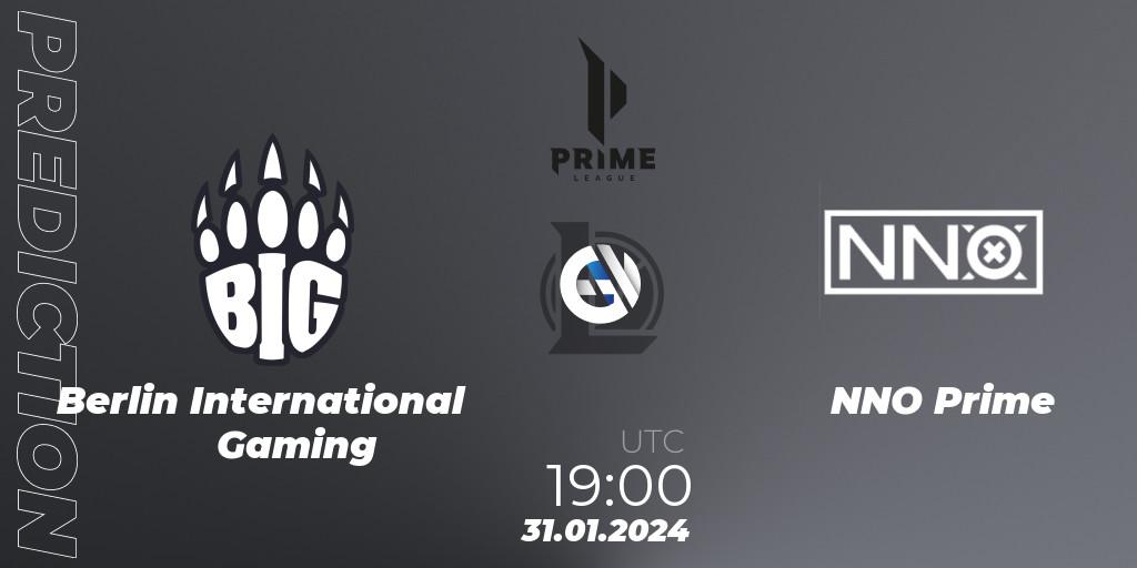 Pronósticos Berlin International Gaming - NNO Prime. 31.01.24. Prime League Spring 2024 - Group Stage - LoL