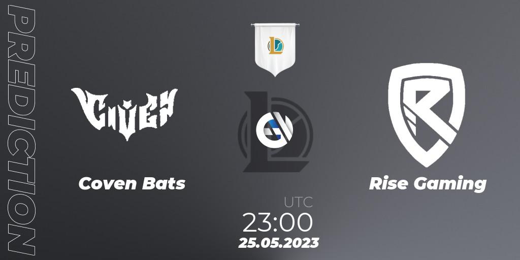 Pronósticos Coven Bats - Rise Gaming. 25.05.23. Ignis Cup 2023 Playoffs - LoL