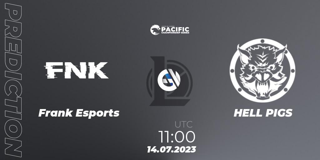Pronósticos Frank Esports - HELL PIGS. 14.07.2023 at 11:00. PACIFIC Championship series Group Stage - LoL