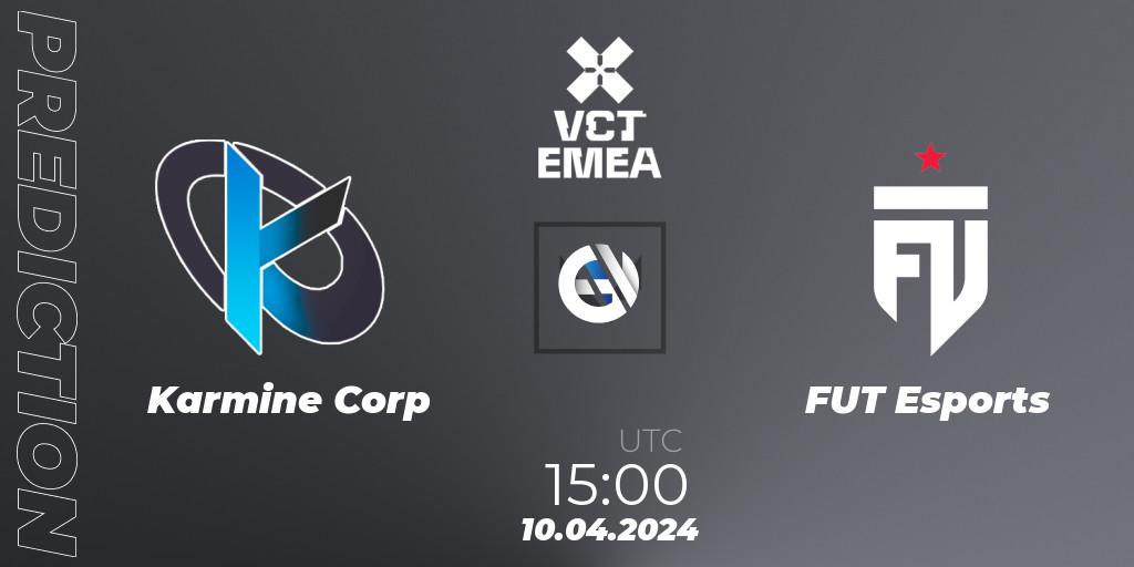 Pronósticos Karmine Corp - FUT Esports. 10.04.24. VALORANT Champions Tour 2024: EMEA League - Stage 1 - Group Stage - VALORANT