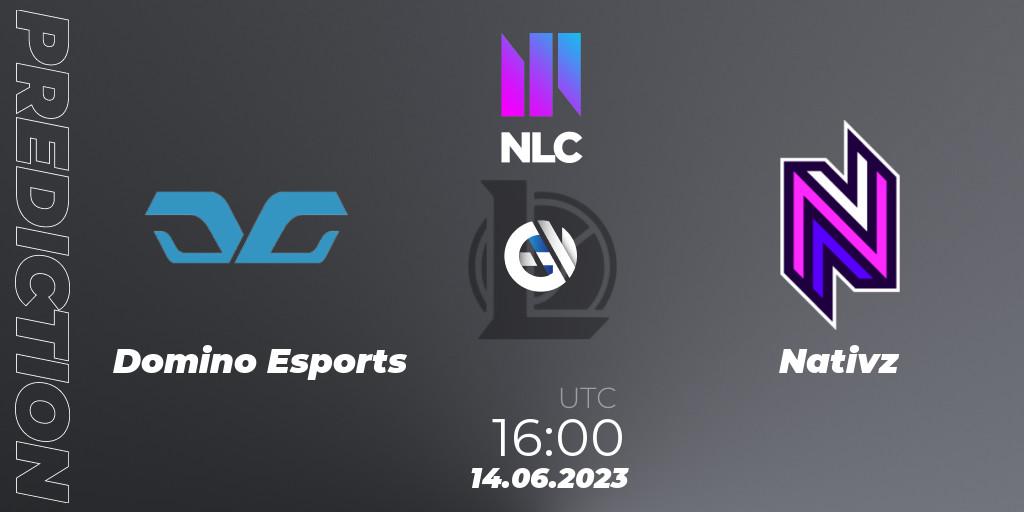 Pronósticos Domino Esports - Nativz. 14.06.2023 at 16:00. NLC Summer 2023 - Group Stage - LoL