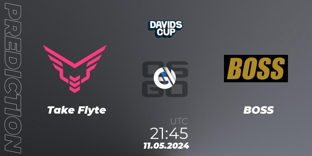 Pronósticos Take Flyte - BOSS. 11.05.2024 at 21:45. David's Cup 2024 - Counter-Strike (CS2)
