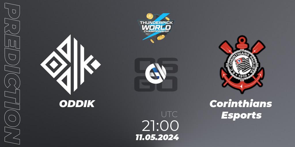 Pronósticos ODDIK - Corinthians Esports. 11.05.2024 at 21:00. Thunderpick World Championship 2024: South American Series #1 - Counter-Strike (CS2)