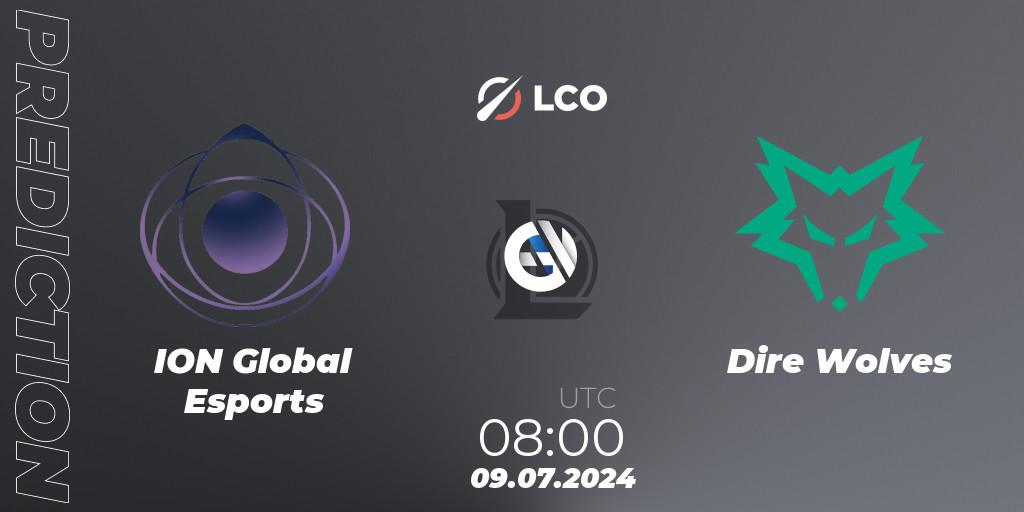 Pronósticos ION Global Esports - Dire Wolves. 09.07.2024 at 08:00. LCO Split 2 2024 - Group Stage - LoL