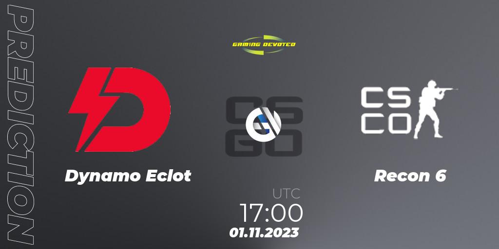 Pronósticos Dynamo Eclot - Recon 6. 01.11.2023 at 17:00. Gaming Devoted Become The Best - Counter-Strike (CS2)
